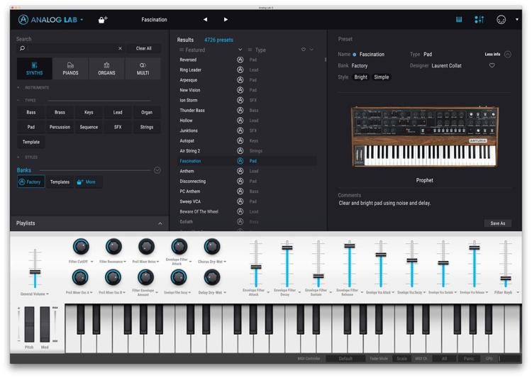 analog lab free vst