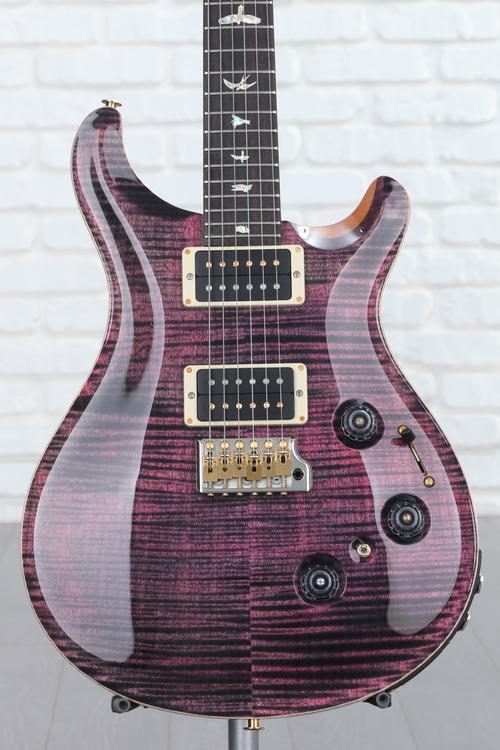 PRS Custom 24 Piezo 10-Top Electric Guitar with Pattern Thin Neck - Purple  Iris