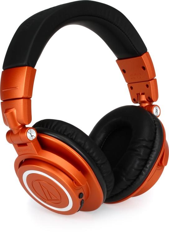 Audio-Technica ATH-M50xBT2MO Bluetooth Closed-back Studio Monitoring  Headphones - Molten Orange