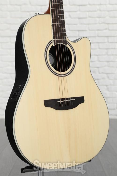 Ovation Applause Balladeer AB24II-4 Mid-Depth Acoustic-Electric Guitar Natural
