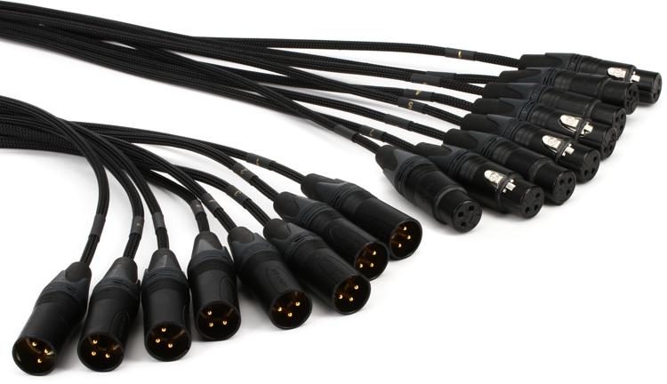 Mogami GOLD 8 XLR-XLR-10 Audio Snake Cable 8 Channel Fan-Out 10 Foot Straight Connectors Gold Contacts XLR-Female to XLR-Male 