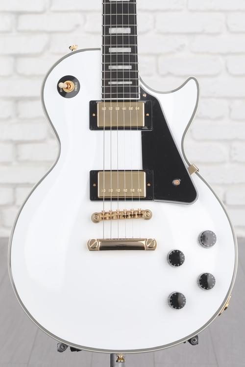 Epiphone Les Paul Custom Electric Guitar - Alpine White | Sweetwater