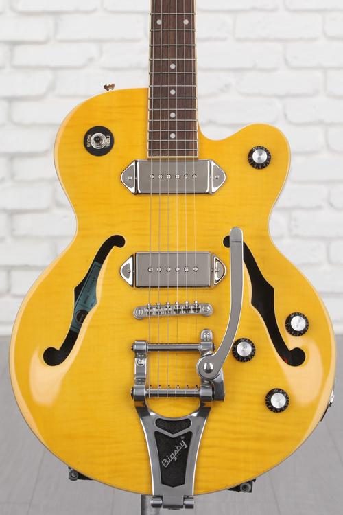 Epiphone Wildkat Semi-Hollow Electric Guitar with Bigsby - Antique