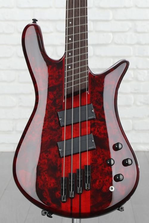 Spector NS Dimension 4 Bass Guitar - Inferno Red Gloss | Sweetwater