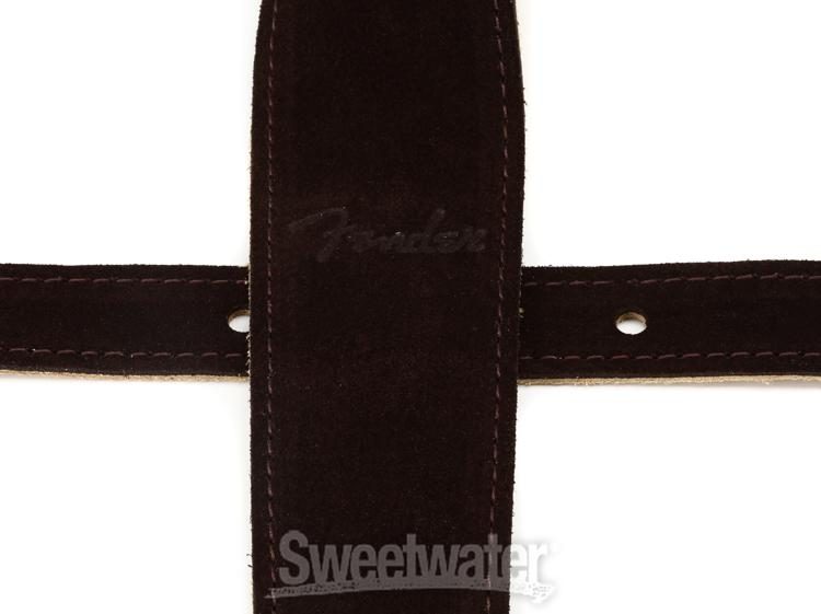 Fender Reversible Suede Guitar Strap - Brown/Tan | Sweetwater