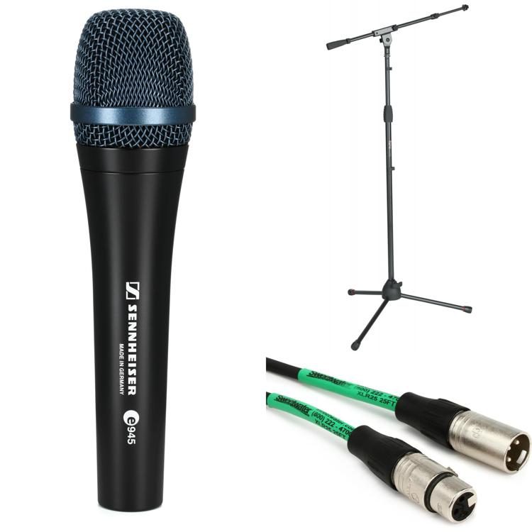 Sennheiser e 945 Microphone Bundle with Stand and Cable