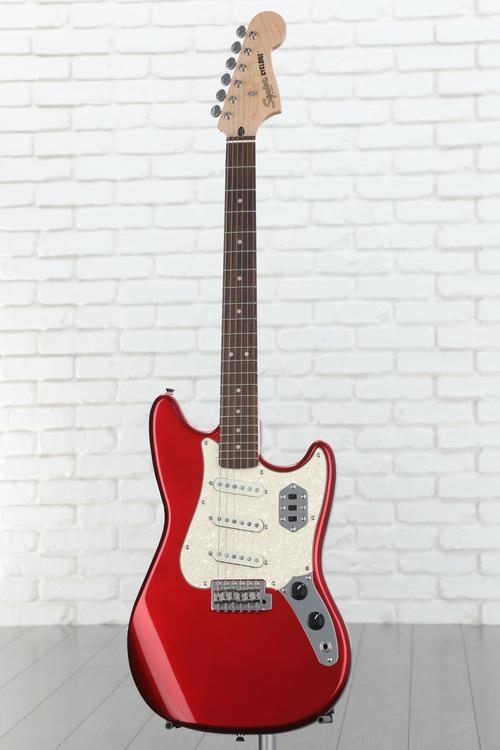 Squier Paranormal Cyclone Electric Guitar - Candy Apple Red with Pearloid  Pickguard