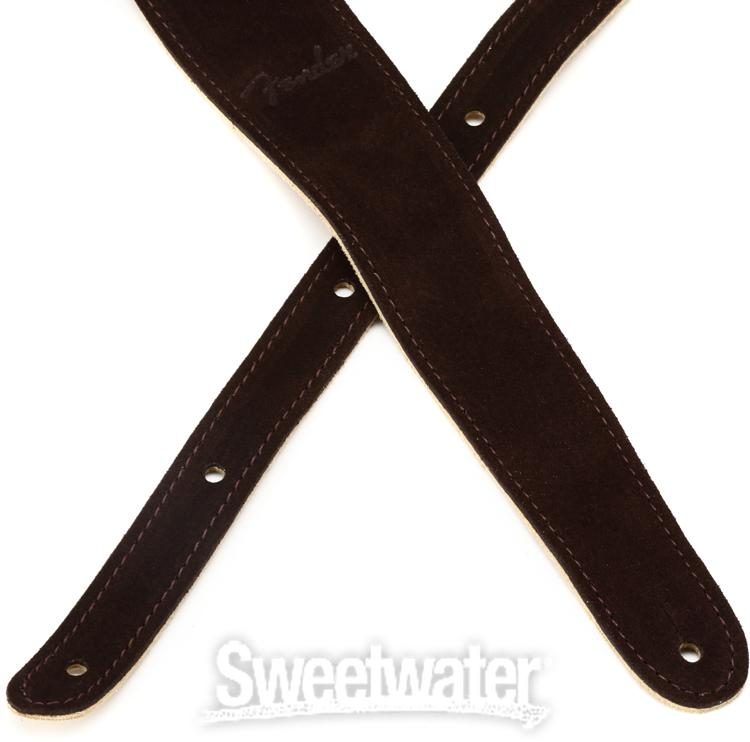 Fender Reversible Suede Guitar Strap - Brown/Tan | Sweetwater