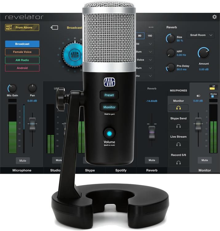 Sovereign tapet Forvirret PreSonus Revelator USB-C Microphone with StudioLive Voice Effects  Processing | Sweetwater