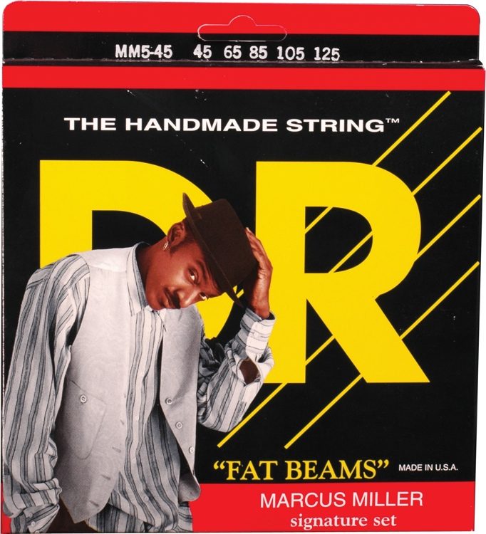 DR Strings MM545 Fat Beams Stainless Steel Medium 5String Marcus