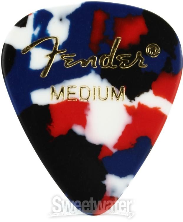 Fender 351 Shape Classic Celluloid Picks - Medium Confetti 12-pack |  Sweetwater