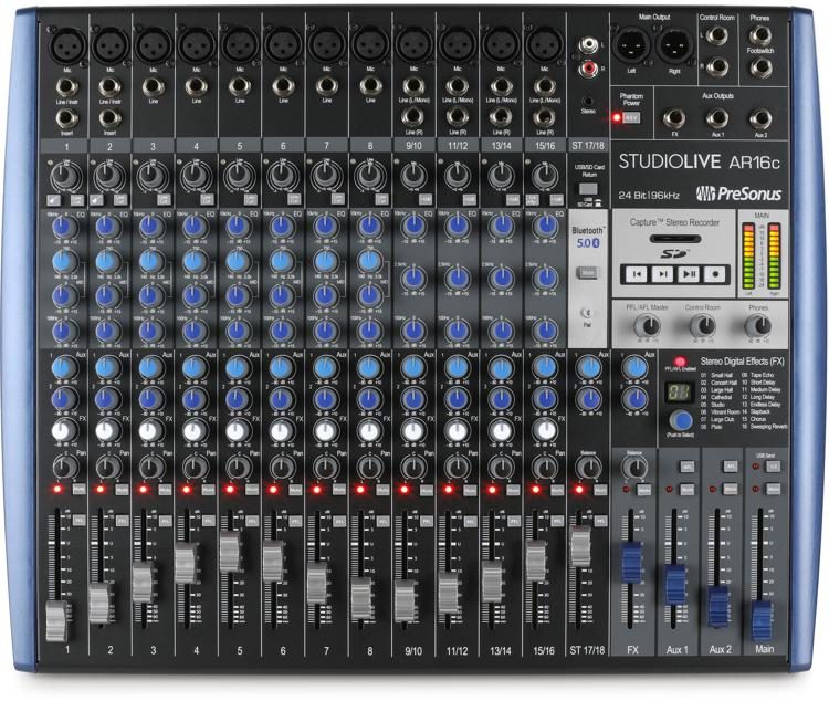aIDS Genoplive sovende PreSonus StudioLive AR16c Mixer and Audio Interface with Effects |  Sweetwater