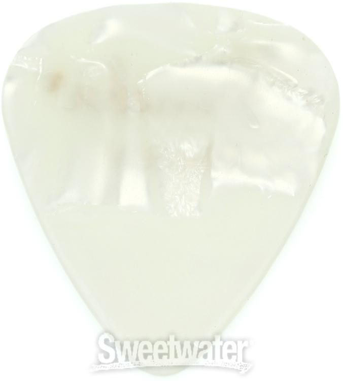 Fender 351 Shape Premium Celluloid Picks - Medium White Moto 12-pack |  Sweetwater