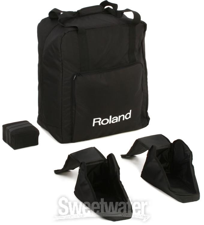 Roland CB-HPD Carrying Bag Bundle with Roland PDS-10 Stand and Austin Bazaar Polishing Cloth 