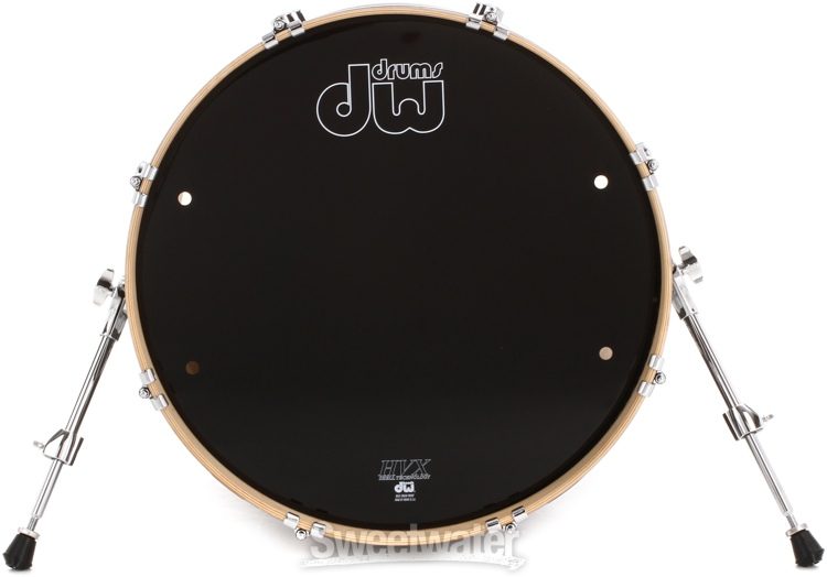 DW Drum Heads 18 Inch Gloss Black Bass Drum Head