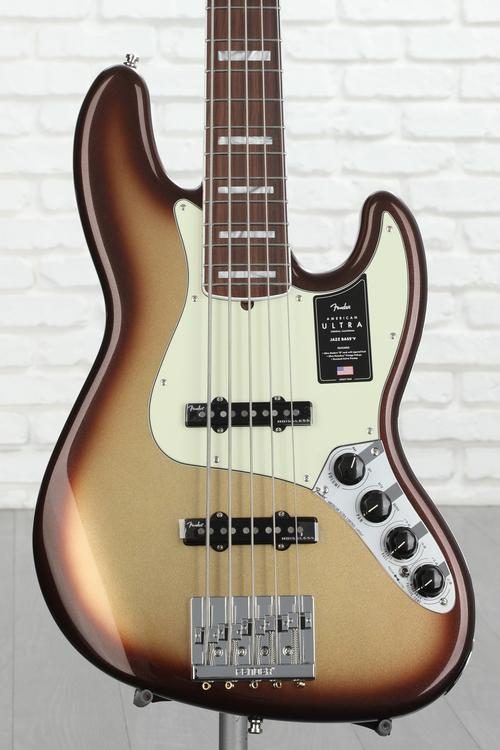 Fender American Ultra Jazz Bass V - Mocha Burst with Rosewood 