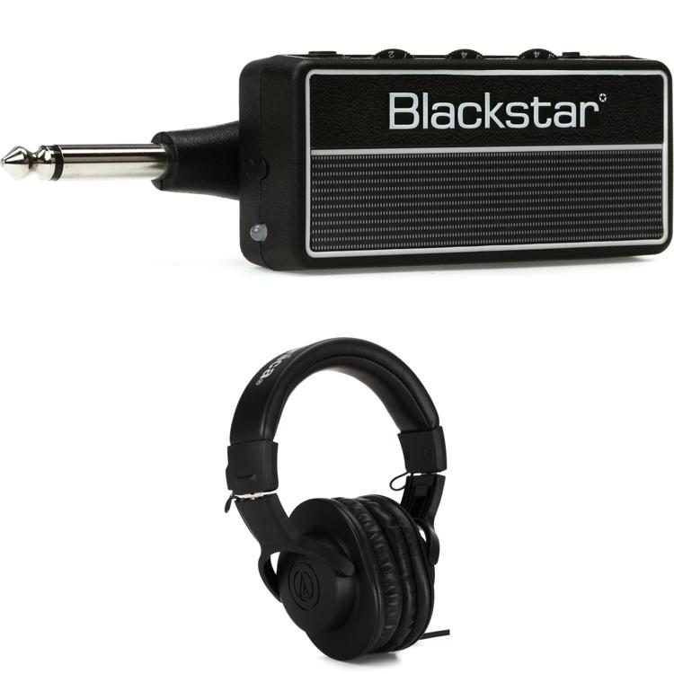 Blackstar amPlug 2 FLY Headphone Guitar Amp and AudioTechnica ATHM20x