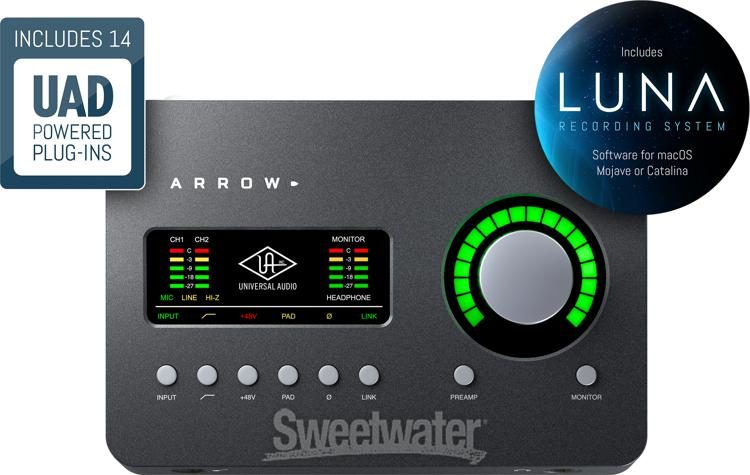 Universal Audio Arrow 2x4 Thunderbolt 3 Audio Interface with UAD DSP