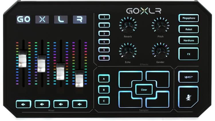 TC-Helicon GoXLR USB Streaming Mixer Voice FX and Sampler Sweetwater