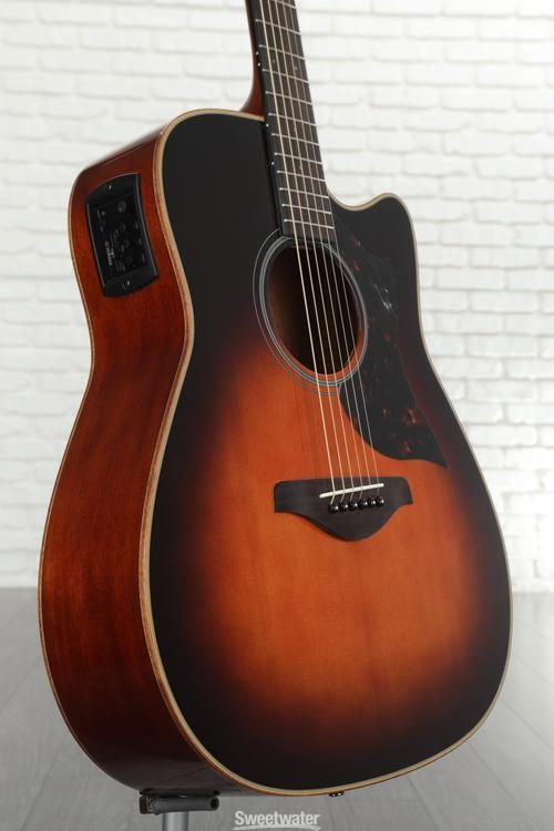 Yamaha A1M Dreadnought Cutaway Acoustic-electric Guitar - Tobacco