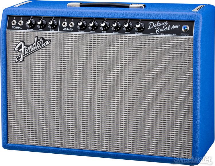 fender deluxe reverb electric blue