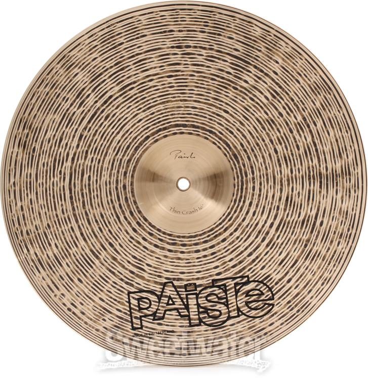 Paiste 16 inch Signature Traditionals Thin Crash Cymbal | Sweetwater