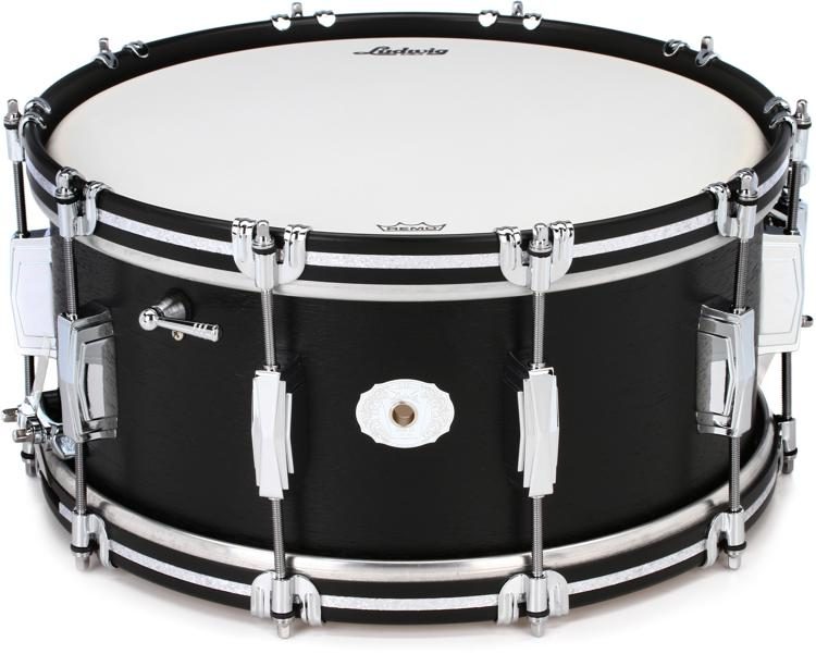 Ludwig Legacy Classic Mahogany Snare Drum - 6.5 x 14 inch - Black Cat ...