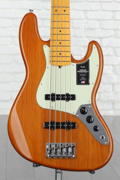 Fender American Professional II Jazz Bass V - Roasted Pine with Maple  Fingerboard