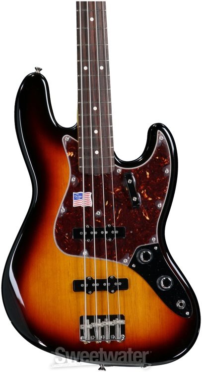Fender American Vintage '62 Jazz Bass - 3-Color Sunburst | Sweetwater