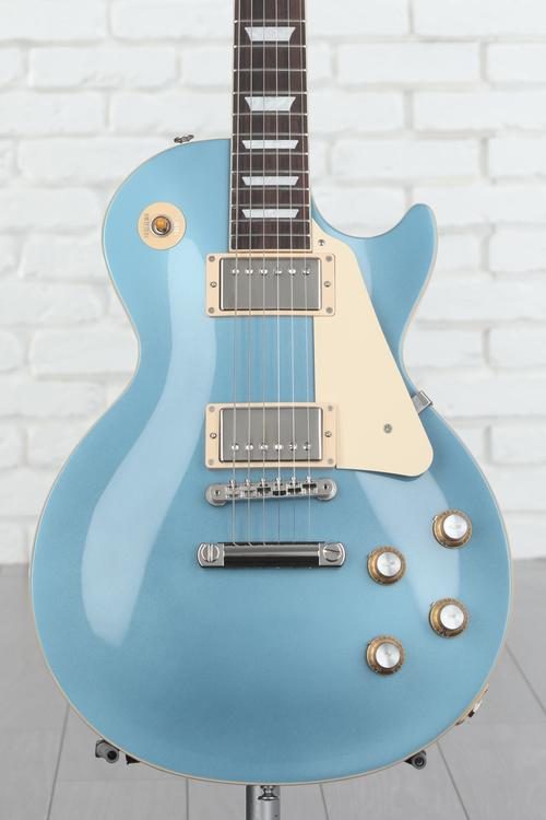 Gibson Les Paul Standard '60s Plain Top Electric Guitar - Pelham Blue ...