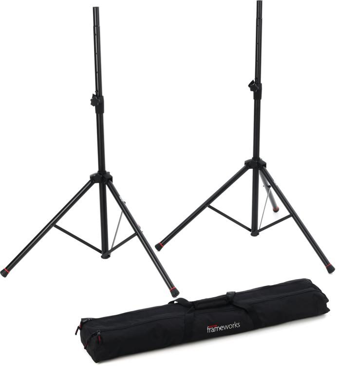 Thump215 1,400-watt 15-inch Powered Speaker Pair with Stands and 