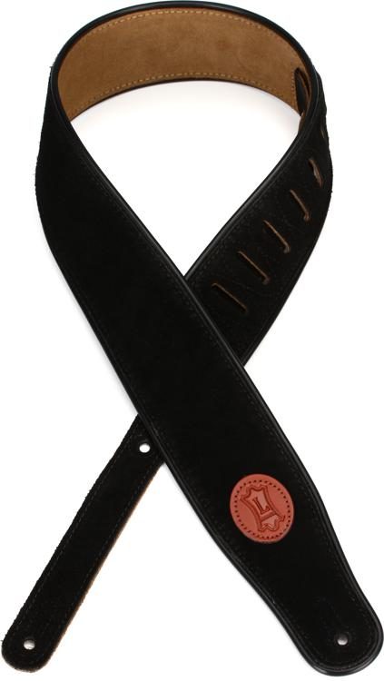 Levy's MSS3 Suede Guitar Strap - Black | Sweetwater