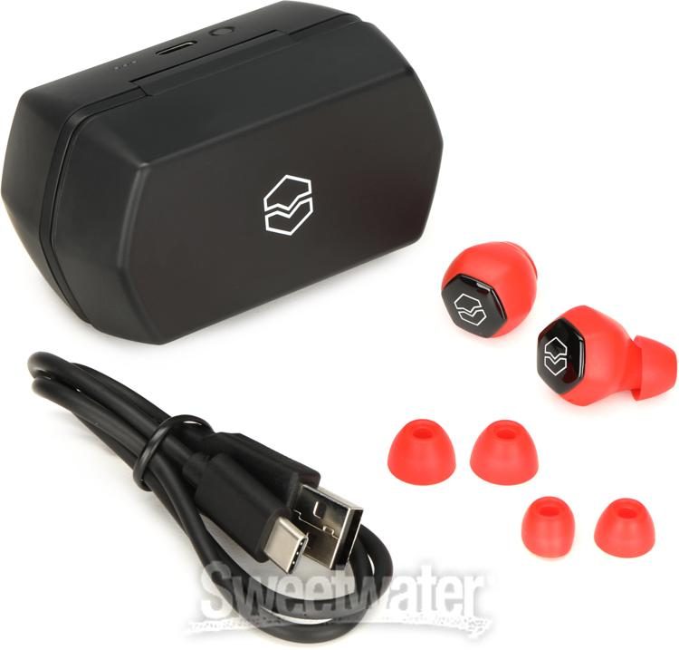 V-Moda Hexamove Lite Wireless Earbuds - Red | Sweetwater