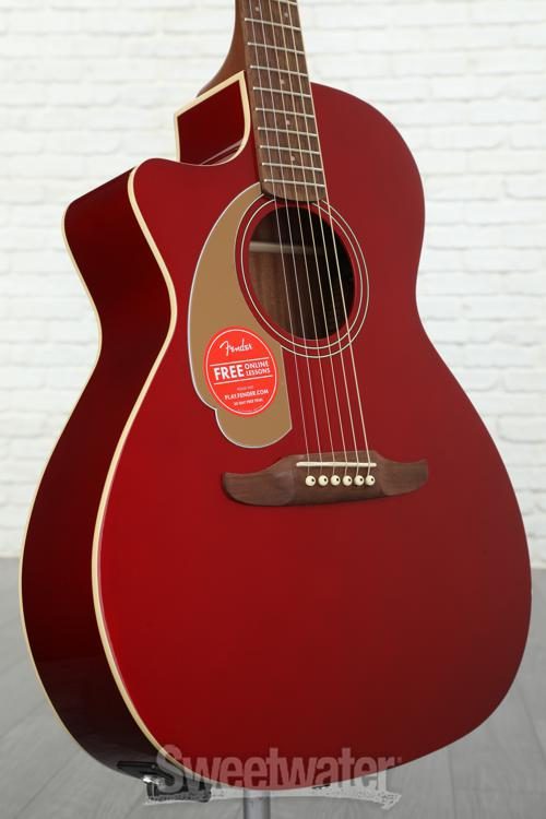 Fender Newporter Player, Left-Handed Candy Apple Red Sweetwater
