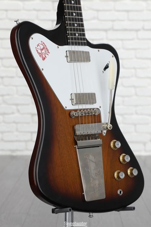 Gibson Custom 1965 Non Reverse Firebird V With Maestro Vibrola Vos Vintage Sunburst Sweetwater