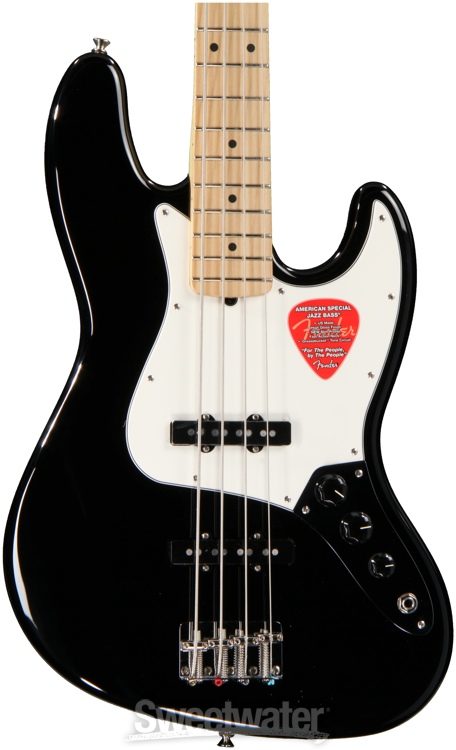 Fender American Special Jazz Bass - Black | Sweetwater