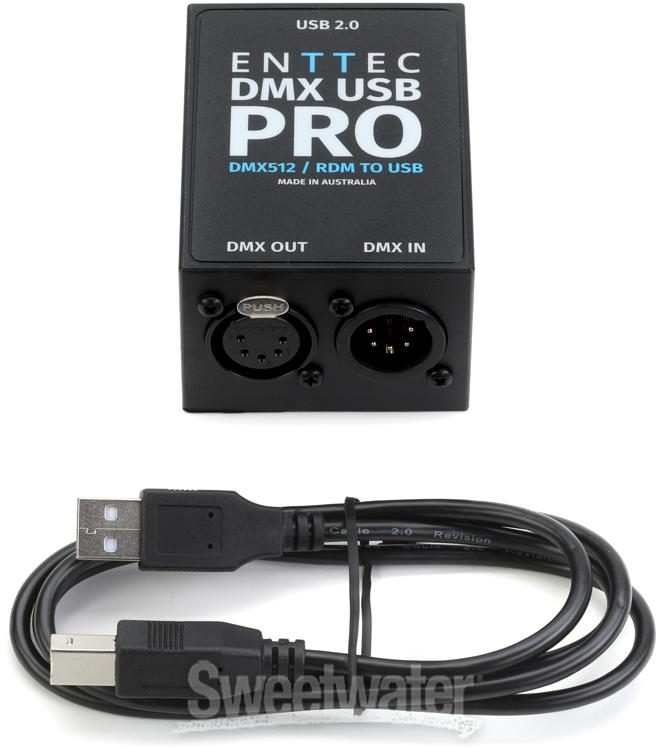 Besmettelijke ziekte Van toepassing zijn Harmonie ENTTEC DMX USB Pro 512-Ch USB DMX Interface | Sweetwater