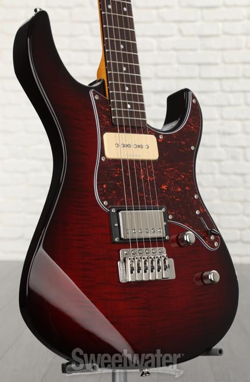 Yamaha PAC611VFM Pacifica Electric Guitar - Dark Red Burst