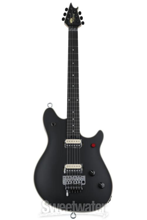 evh wolfgang usa stealth black guitar