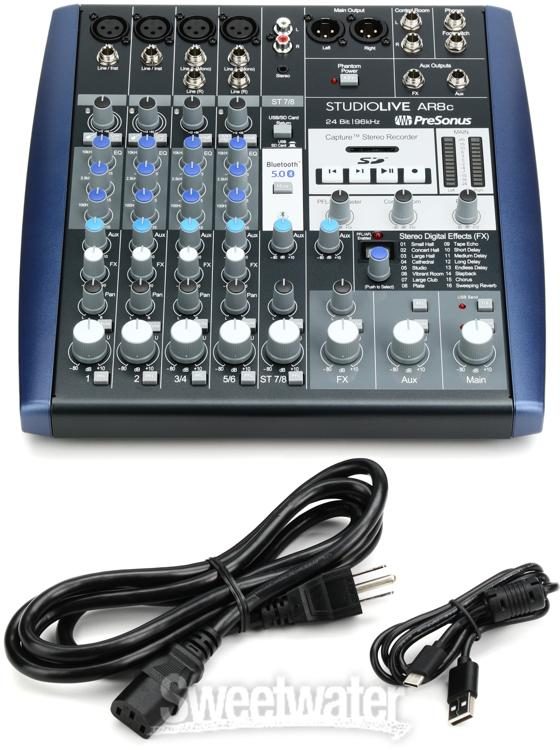 PreSonus StudioLive AR8c Mixer and Audio Interface with Effects | Sweetwater
