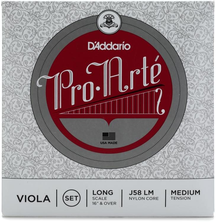 Corde Per Viola D'Addario Pro-Arte - Long Scale, Tensione Media, Anima In Nylon Per Suono Caldo E Stabile - Foto 4