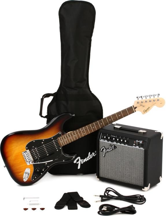 Fender Squier Affinity Series Stratocaster Electric Guitar BrownSunburst 