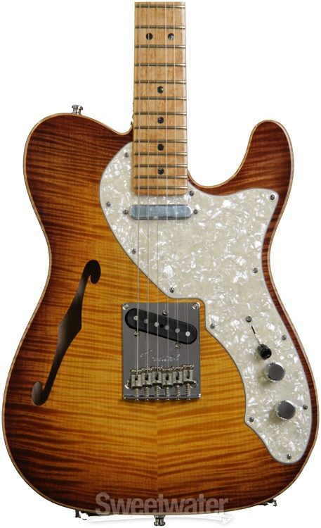 fender select thinline telecaster violin burst