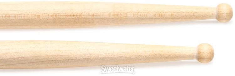 Small Round Wood Tip ProMark Finesse 5B Long Maple Drumsticks One Pair 