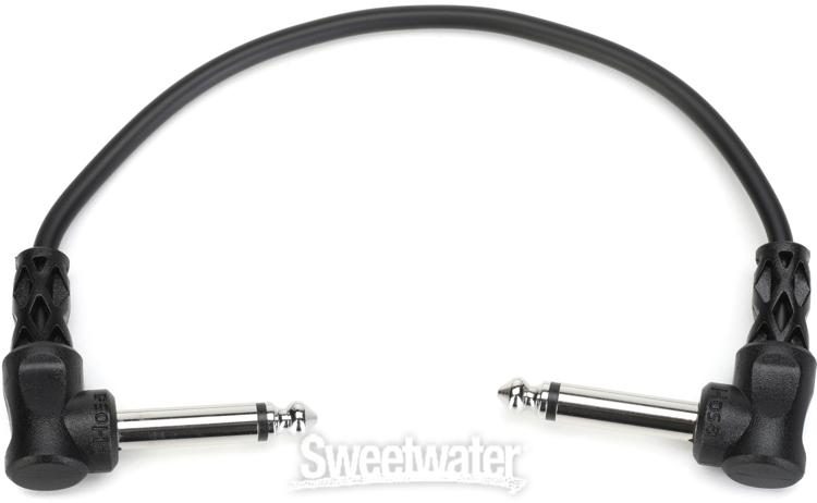 Hosa CFS-106 Guitar Instrument Patch Cable Molded 1/4" Right-angle to Same 6in. 