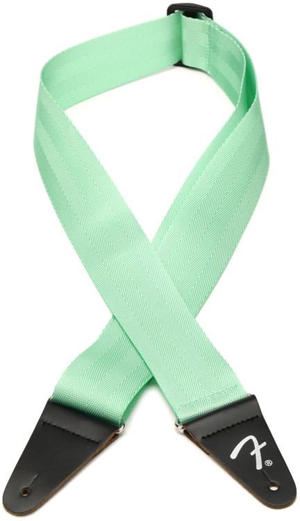 Fender American Professional Seat Belt Strap - Mystic Surf Green ...