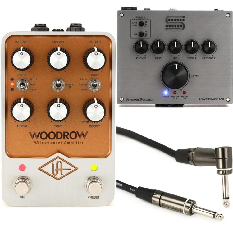 Universal Audio Woodrow '55 Instrument Amplifier Pedal and Seymour Duncan PowerStage 200 Bundle