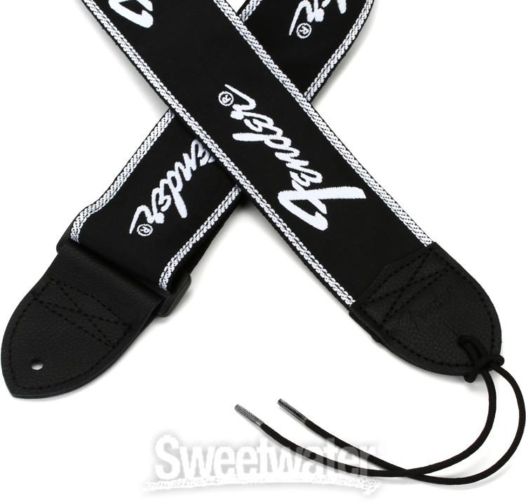 Fender Running Logo durable woven 1 7//8” wide guitar strap