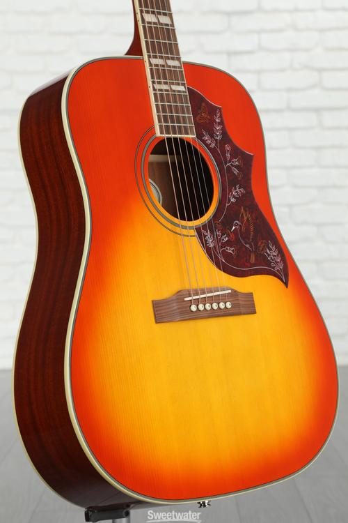 Epiphone Hummingbird Studio Acoustic-Electric Guitar - Faded Cherry Sunburst