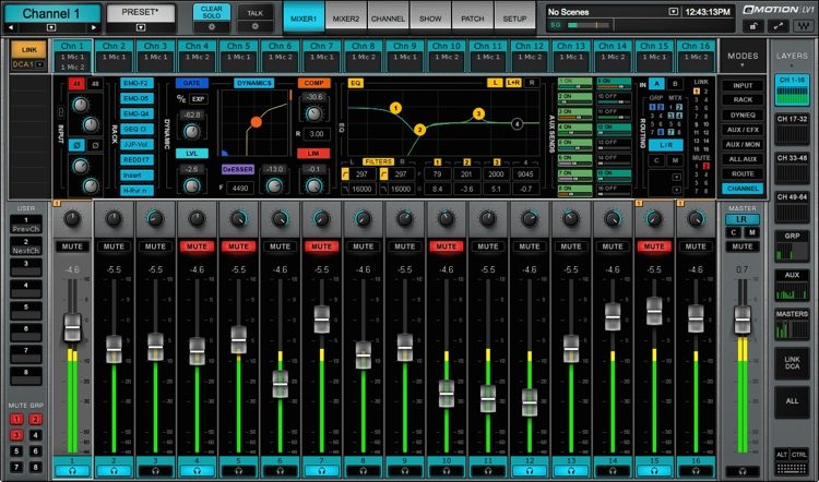 Saml op scarp renhed Waves eMotion LV1 32 Stereo Channel Live Mixing Software | Sweetwater